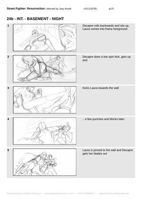 Decapre vs Laura Pt.2 storyboard